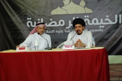 سماحة السيد الخباز في ضيافة الخيمة الرمضانية بمسجد الإمام الرضا بصفوى