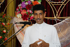عريف الحفل السيد هادي المسحر